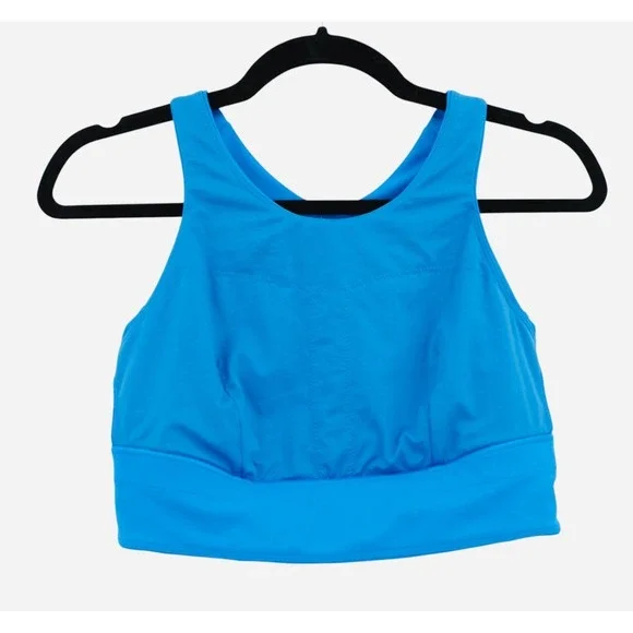 Lululemon Blue Wunder Under Longline Sports Bra size 10 - Picture 3 of 6